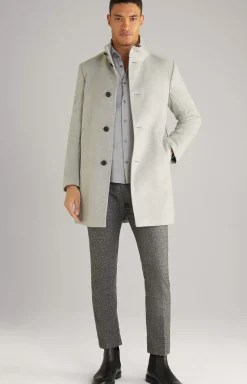 Maron Coat in Mottled Grey