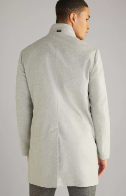 Maron Coat in Mottled Grey