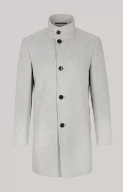 Maron Coat in Mottled Grey