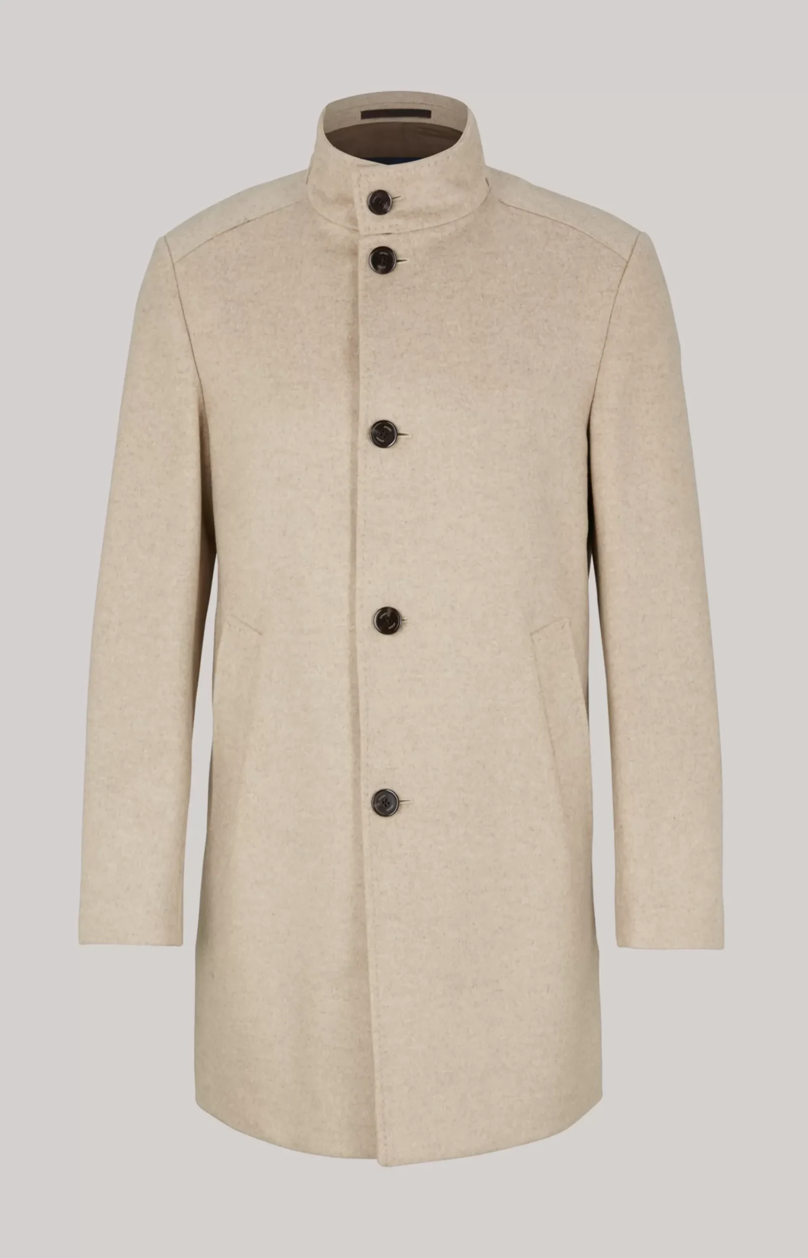 Maron Coat in Mottled Light Beige