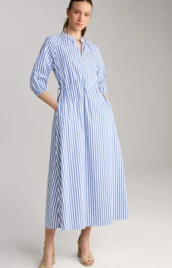 Maxi Dress in Blue/White Stripes