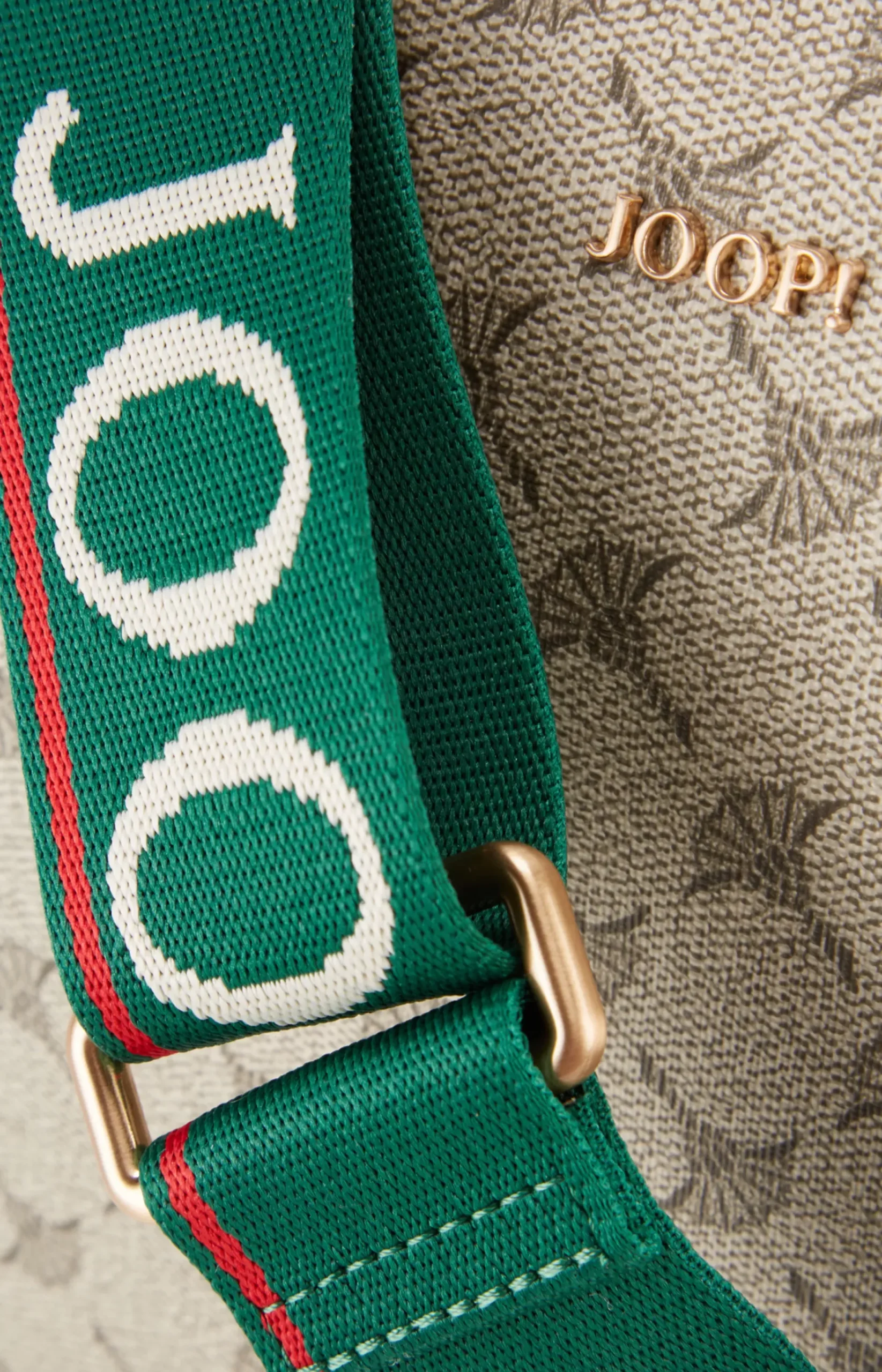 Mazzolino Diletta Jasmina Shoulder Bag in Beige/Green