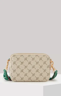 Mazzolino Diletta Susan Shoulder Bag in Beige/Green
