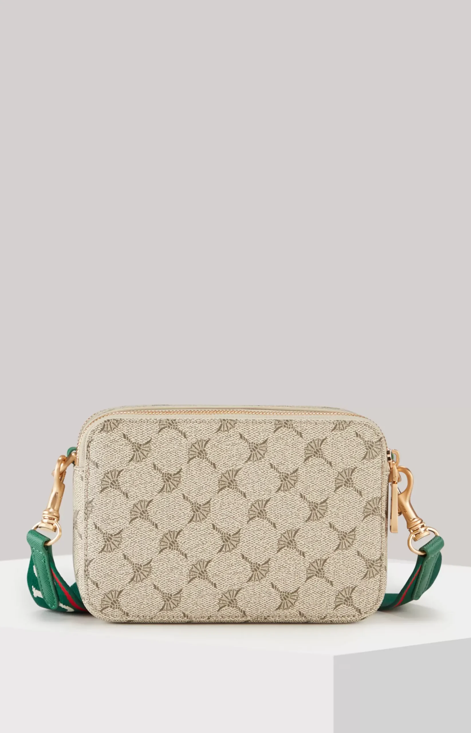 Mazzolino Diletta Susan Shoulder Bag in Beige/Green