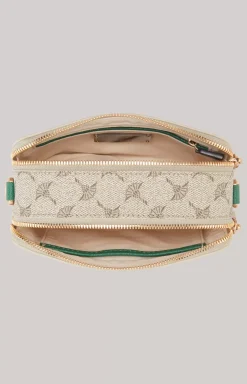 Mazzolino Diletta Susan Shoulder Bag in Beige/Green