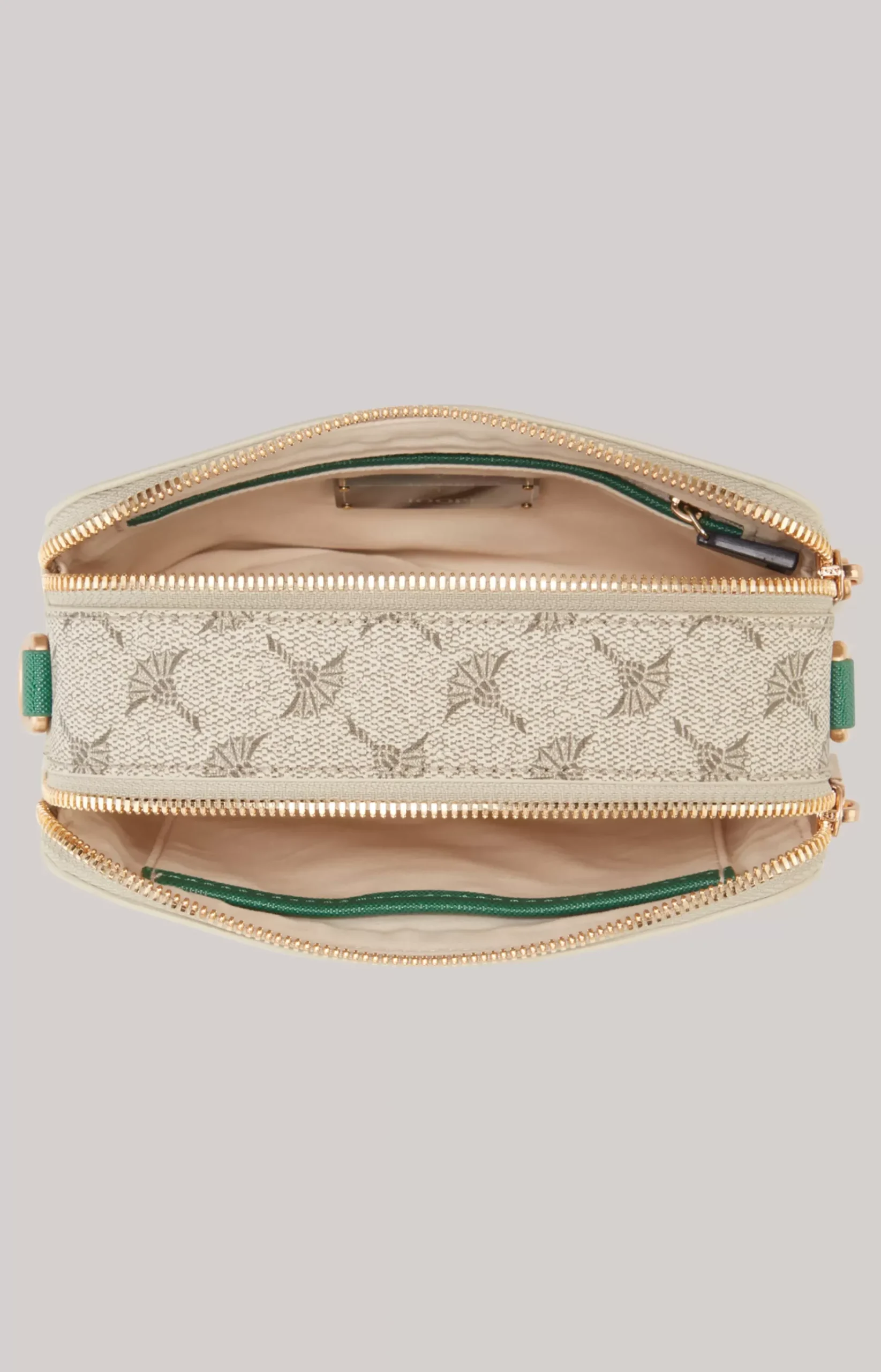 Mazzolino Diletta Susan Shoulder Bag in Beige/Green