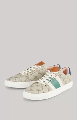Mazzolino Due Coralie Trainers in Beige/Green
