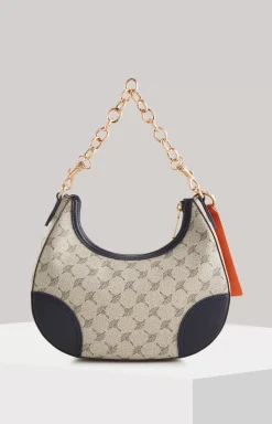 Mazzolino Edition Annina Shoulder Bag in Beige/Blue