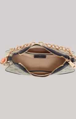 Mazzolino Edition Annina Shoulder Bag in Beige/Blue