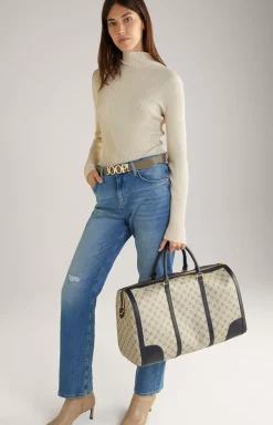 Mazzolino Edition Aurora Weekender in Beige/Blue