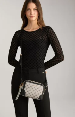 Mazzolino Edition Cloe Shoulder Bag in Black/Off-white