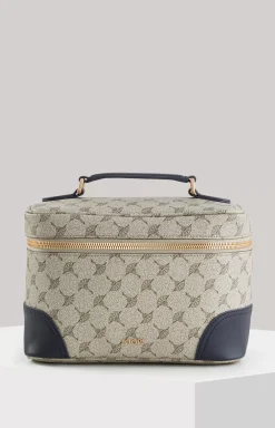 Mazzolino Edition Flora Beauty Case in Beige/Blue