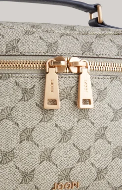 Mazzolino Edition Flora Beauty Case in Beige/Blue