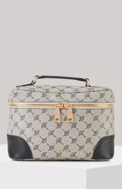 Mazzolino Edition Flora Beauty Case in Black/Off-white