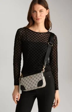 Mazzolino Edition Jasmina Shoulder Bag in Black/Grey