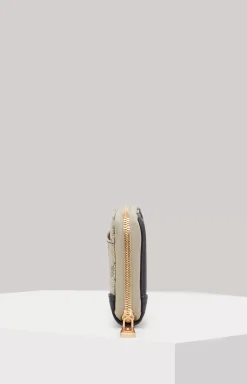 Mazzolino Edition Nisa Wallet in Beige/Dark Blue