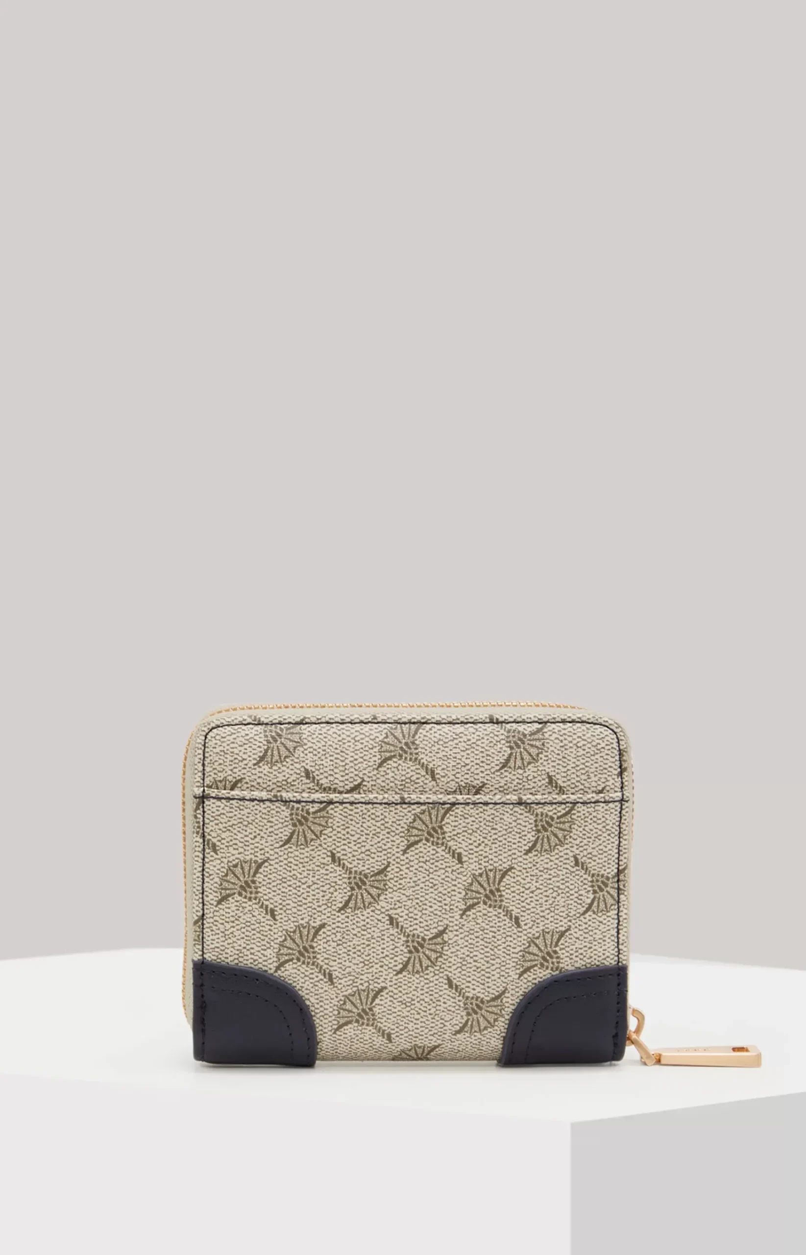 Mazzolino Edition Nisa Wallet in Beige/Dark Blue