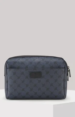 Mazzolino Eris Wash Bag in a Dark Blue Pattern