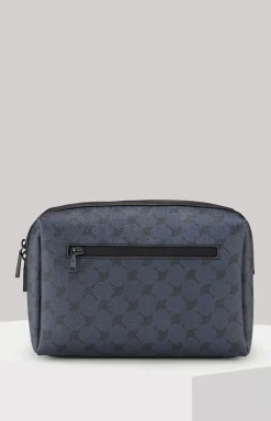 Mazzolino Eris Wash Bag in a Dark Blue Pattern