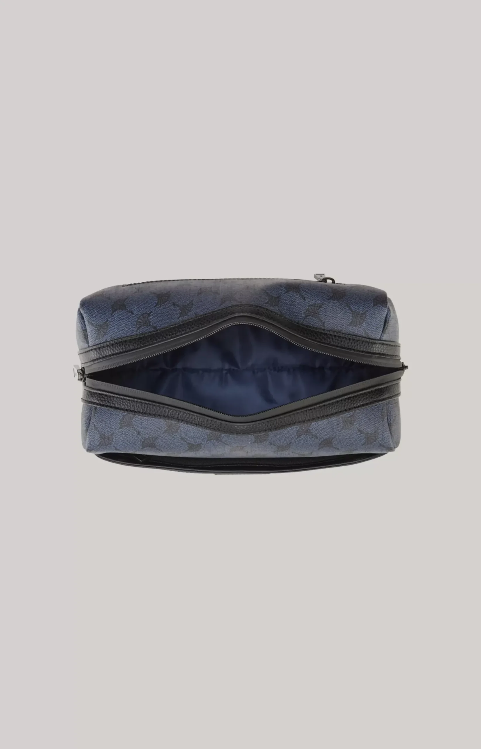 Mazzolino Eris Wash Bag in a Dark Blue Pattern
