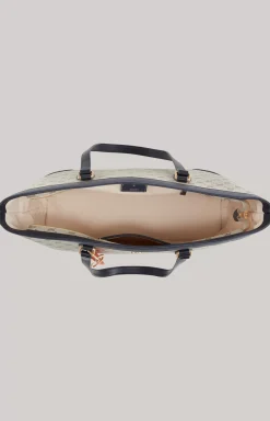 Mazzolino Mariella Shopper in Beige/Blue