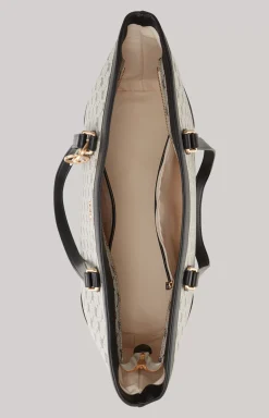Mazzolino Mariella Shopper in Black/Off-white