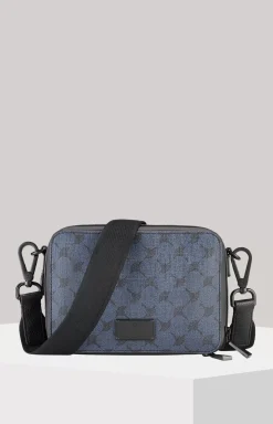 Mazzolino Paolo Shoulder Bag in a Dark Blue Pattern