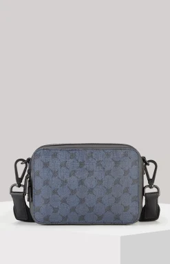Mazzolino Paolo Shoulder Bag in a Dark Blue Pattern