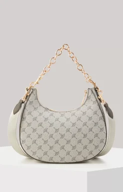 Mazzolino Peluche Annina Shoulder Bag in Blue and Beige