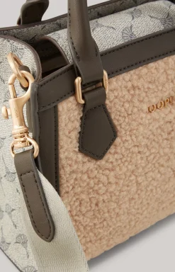 Mazzolino Peluche Ariella Handbag in Blue and Beige