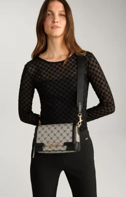 Mazzolino Sousa shoulder bag in black/grey