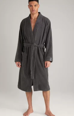 Men’s bathrobe in anthracite