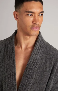 Men’s bathrobe in anthracite