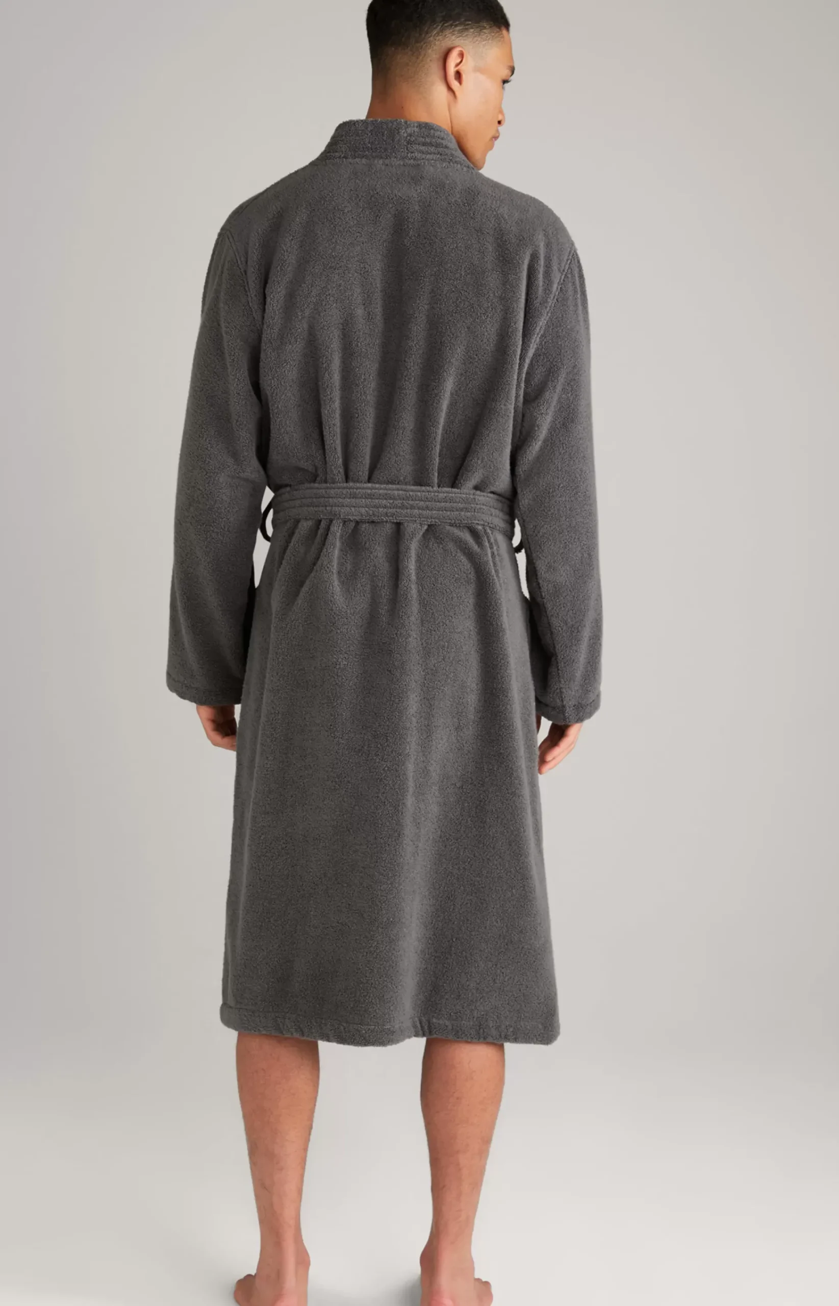 Men’s bathrobe in anthracite