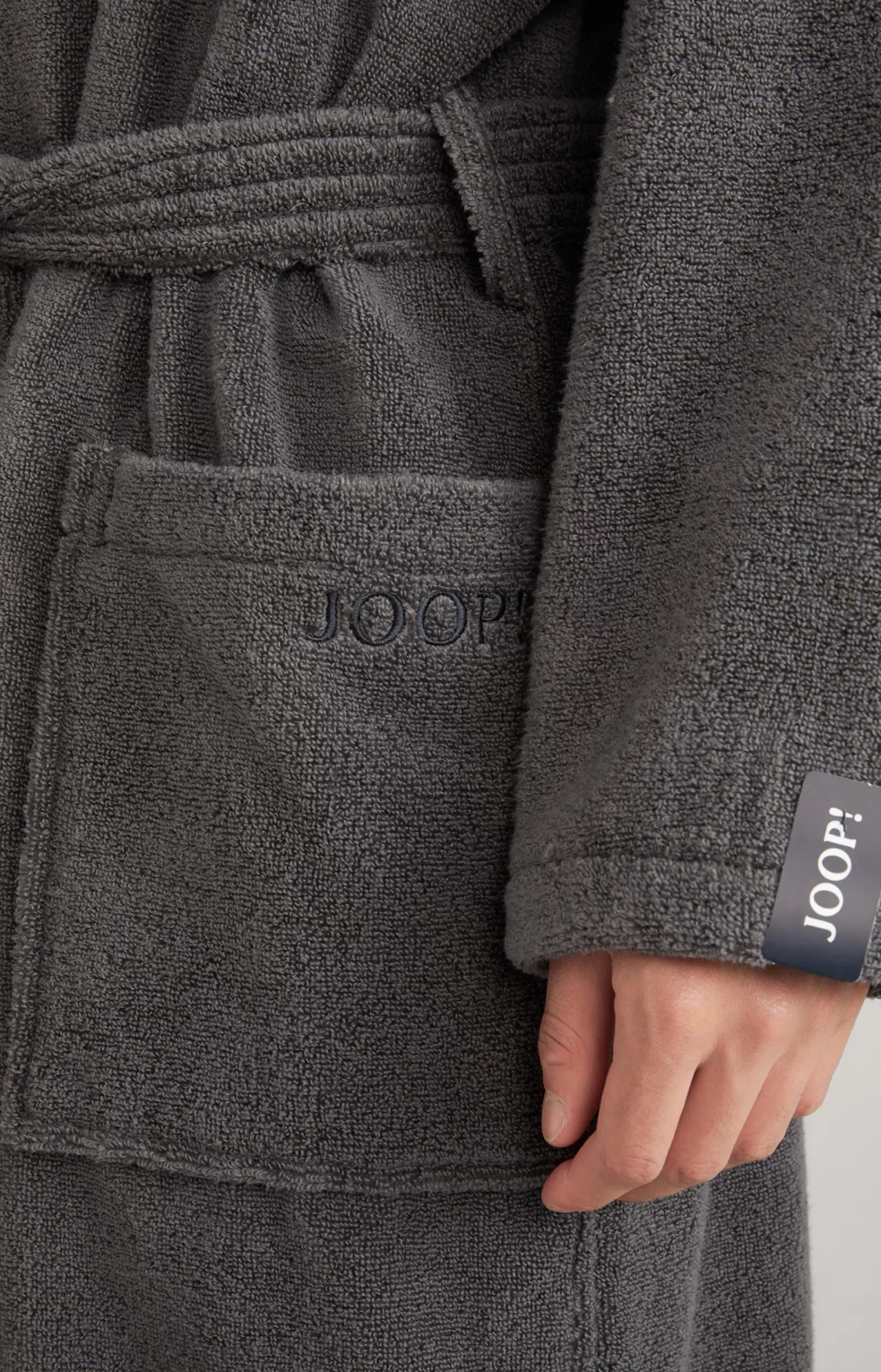 Men’s bathrobe in anthracite