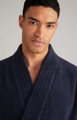 Men’s bathrobe in dark blue