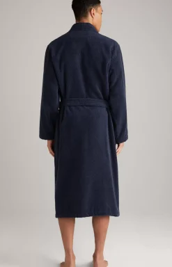Men’s bathrobe in dark blue