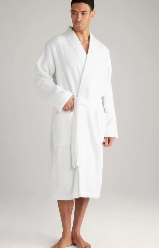 Men’s bathrobe in white