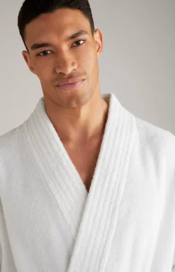 Men’s bathrobe in white