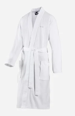 Men's JOOP! UNI-PIQUÉ Bathrobe in White