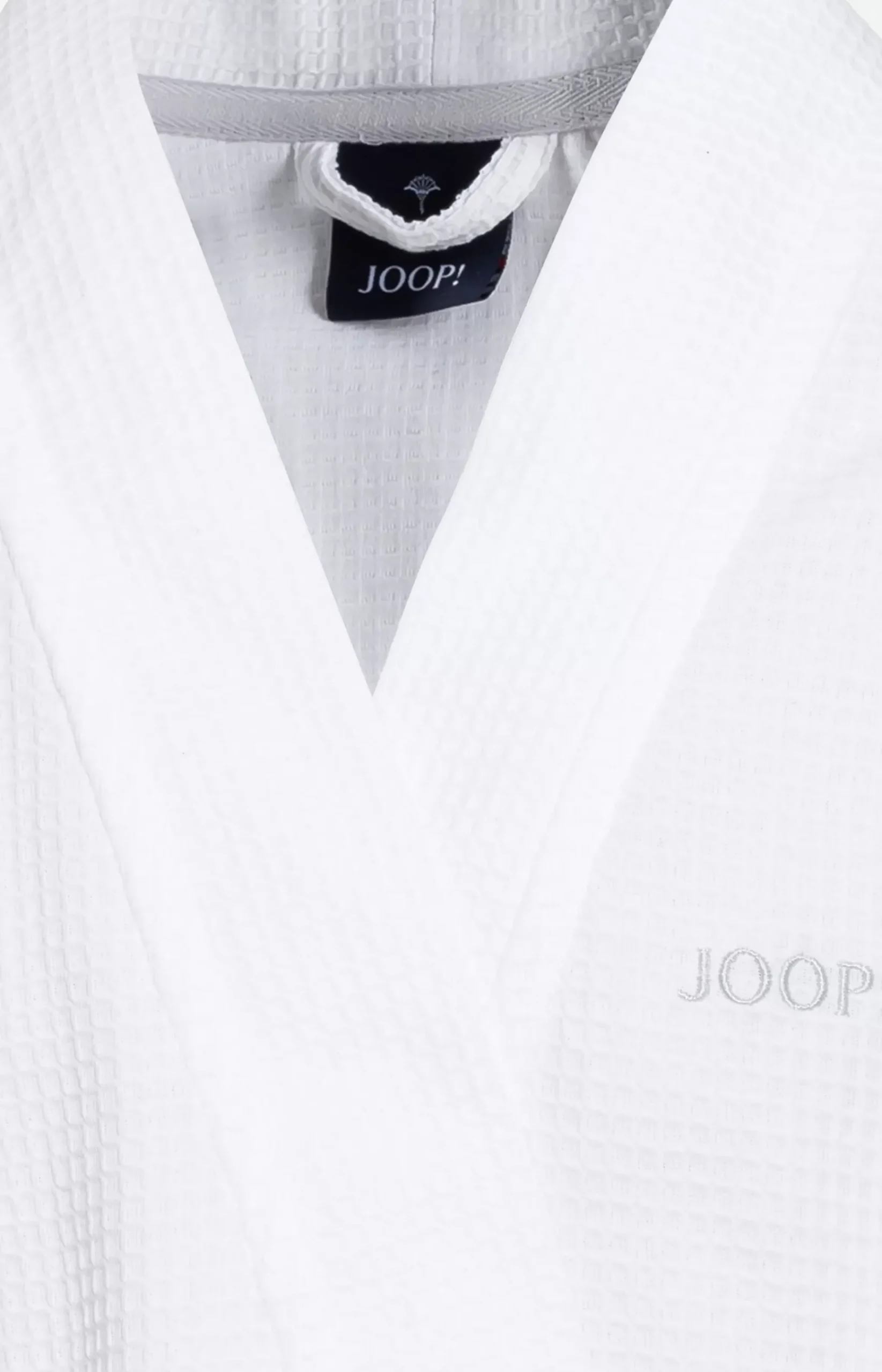 Men's JOOP! UNI-PIQUÉ Bathrobe in White