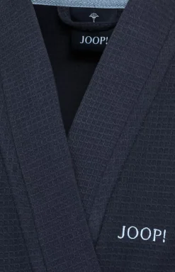 Men's JOOP! UNI-PIQUÉ Bathrobe in Navy