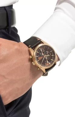 Men's Watch in Gold/Black