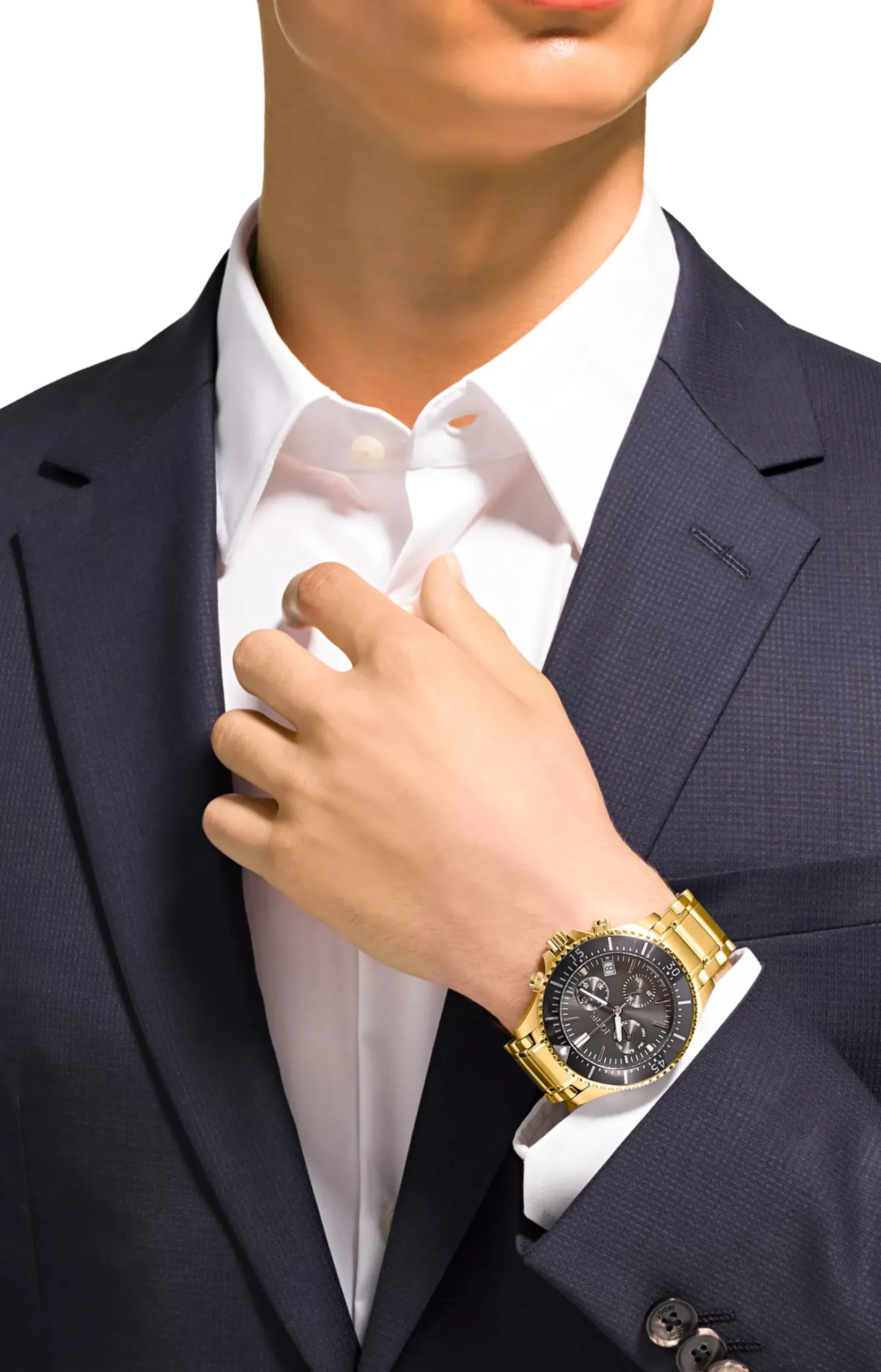 Men's Watch in Gold/Black