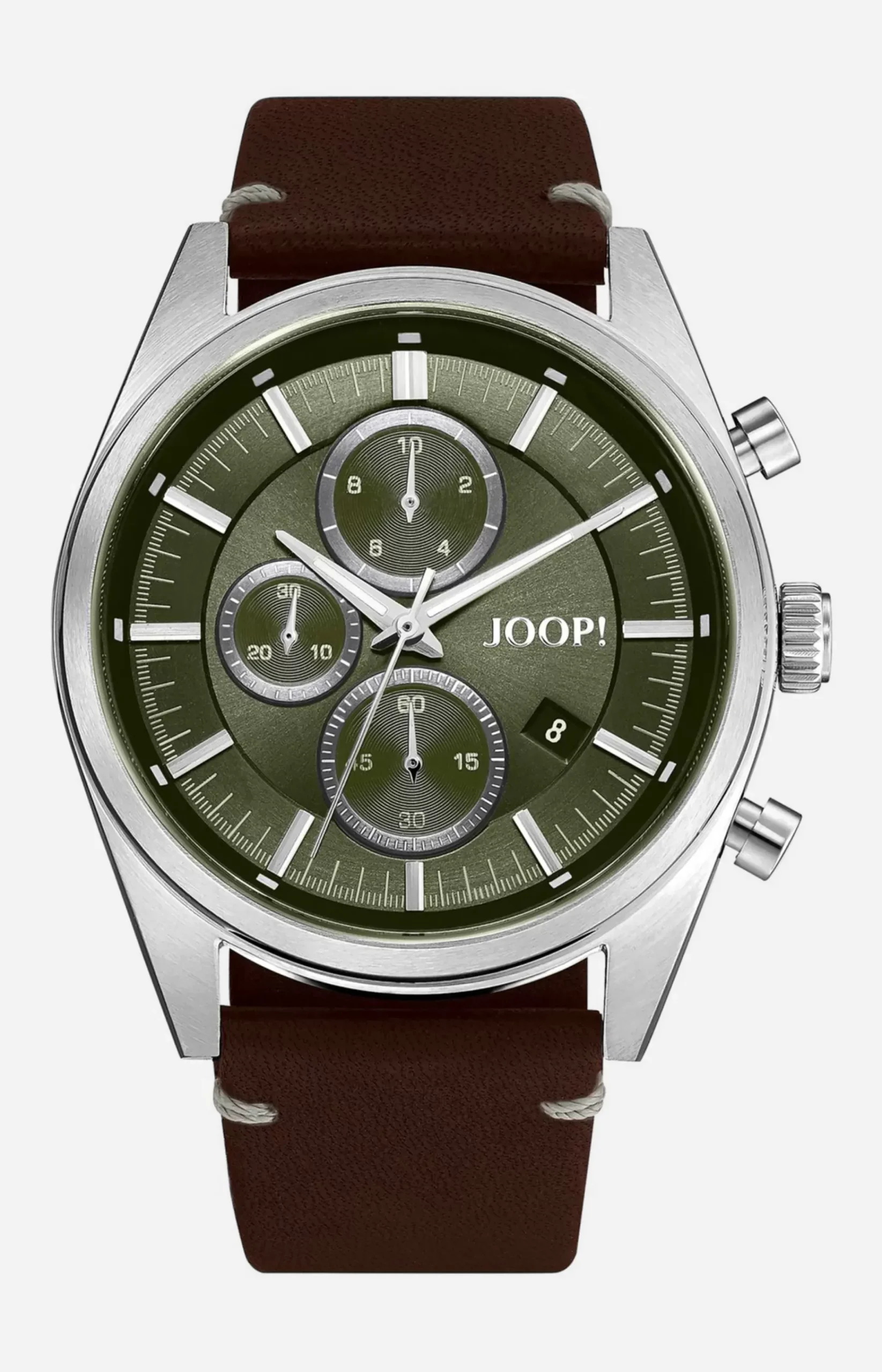 Men’s Watch in Silver/Brown