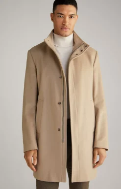Meros Coat in Beige