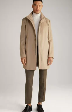 Meros Coat in Beige