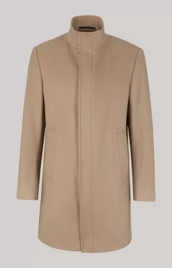 Meros Coat in Beige