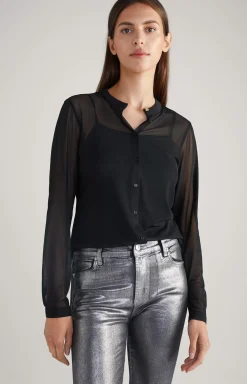 Mesh Blouse in Black