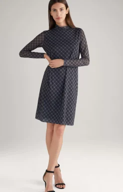Mesh Dress in a Grey Pattern